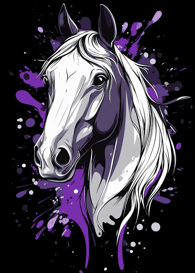 White Horse Portrait