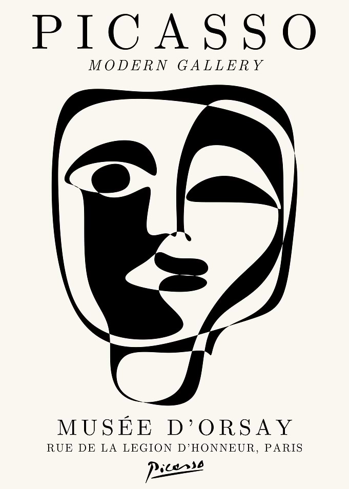 Picasso Modern Gallery Poster