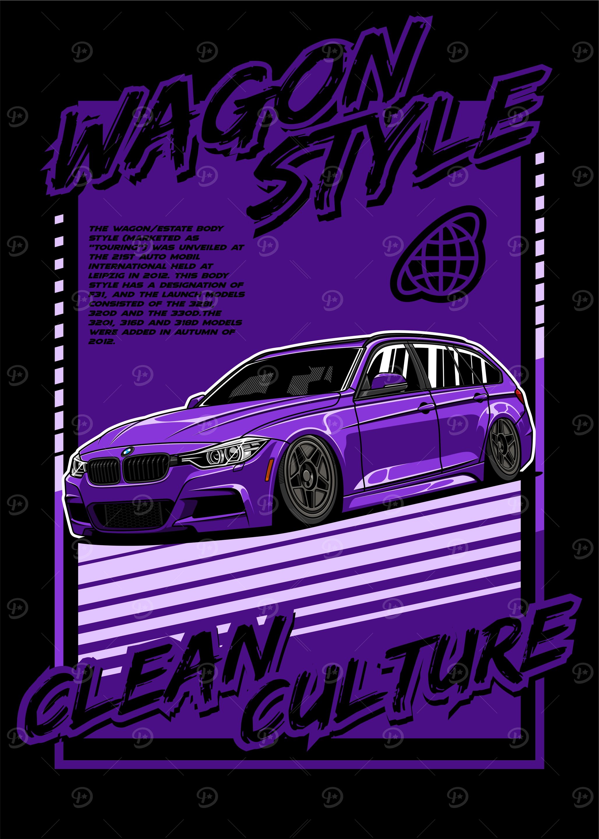 BMW F31 Wagon Style Purple
