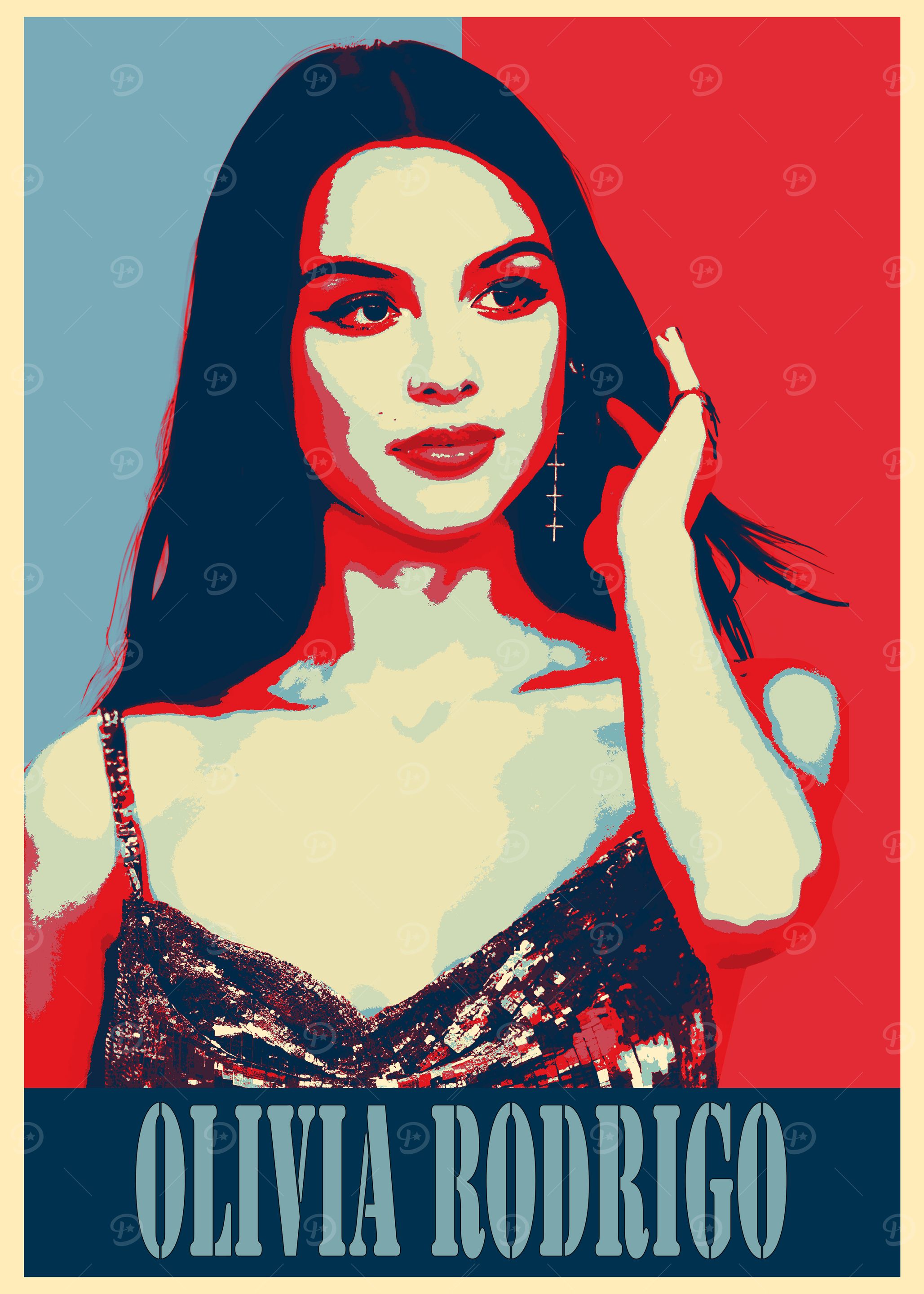 Olivia Rodrigo Pop Art Poster