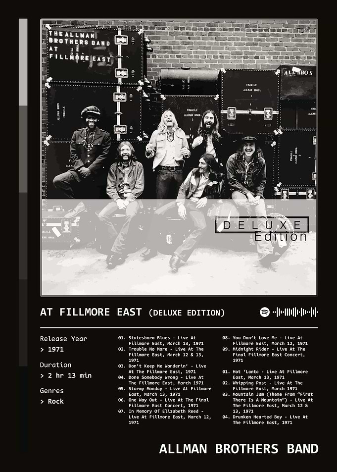 At Fillmore East (1971) Album by Allman Brothers Band