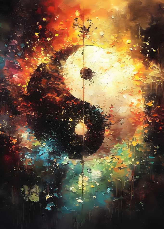 Yin Yang Symbol Painting