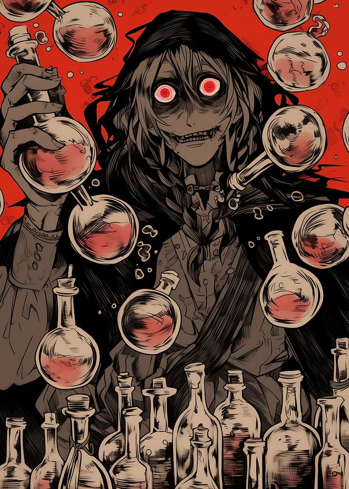 Alchemist with Red Eyes