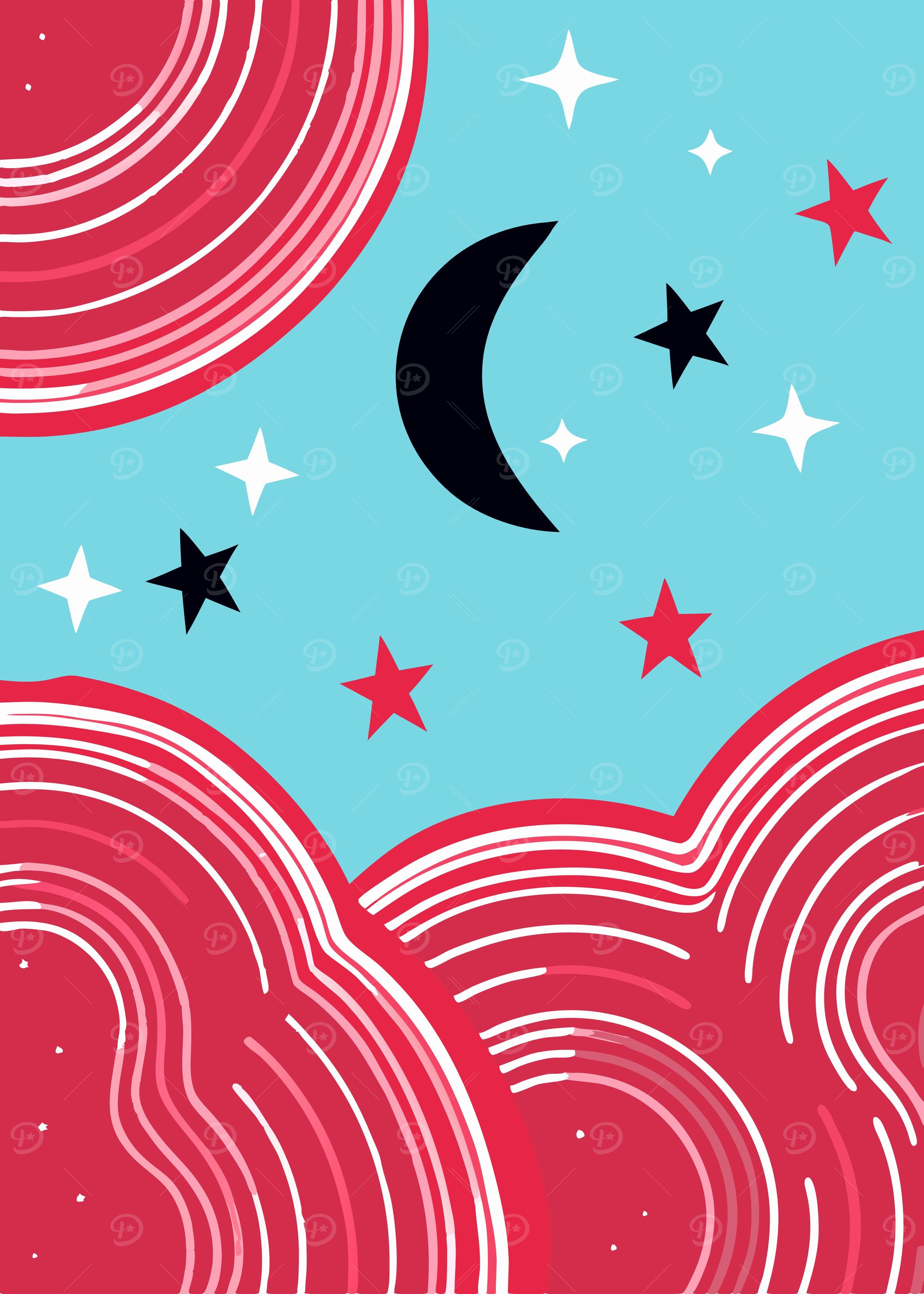 Night Sky Abstract Art