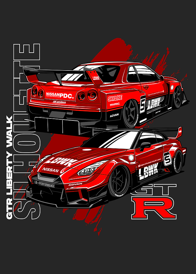 Nissan GTR Liberty Walk Silhouette