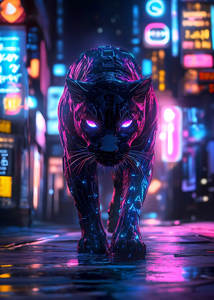 Cyberpunk Panther