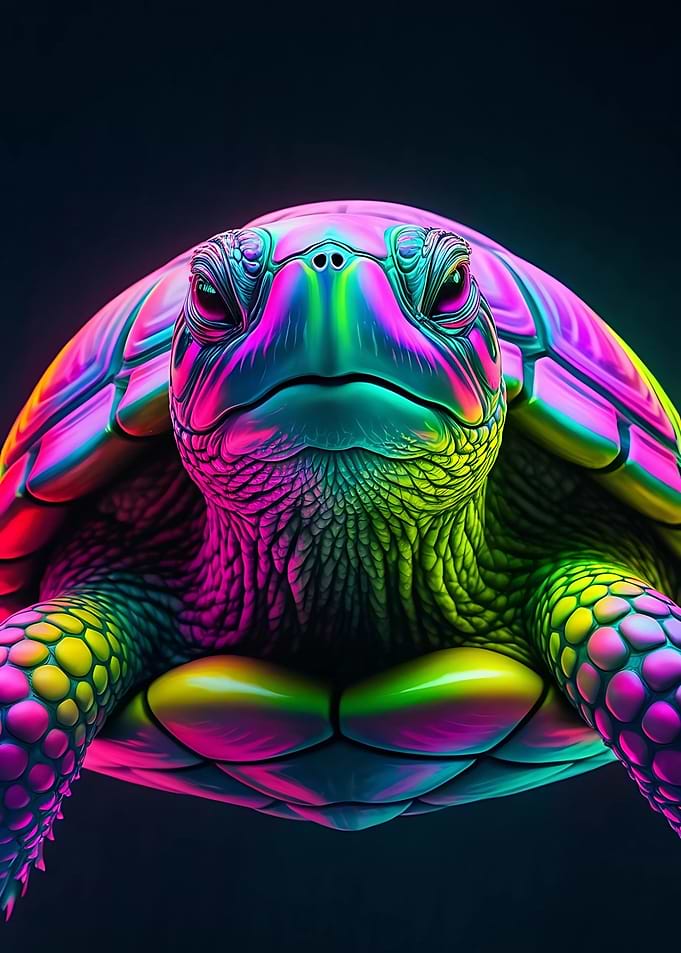 Neon Turtle
