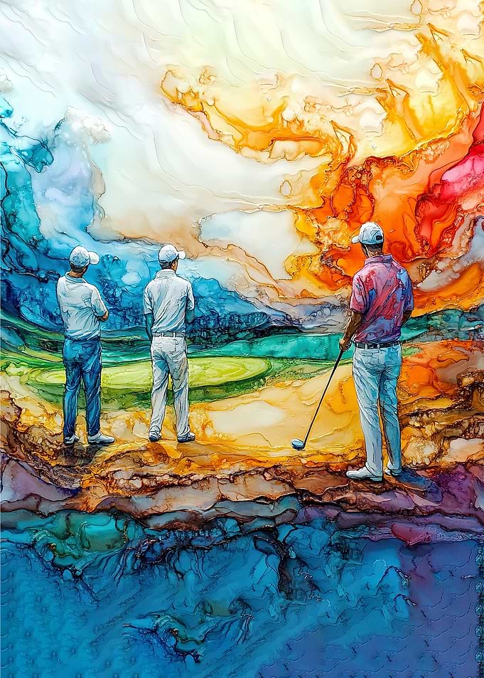 Golfers on the Green