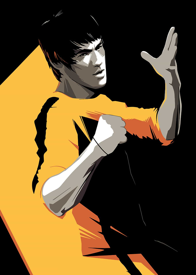 Bruce Lee Martial Arts Poster