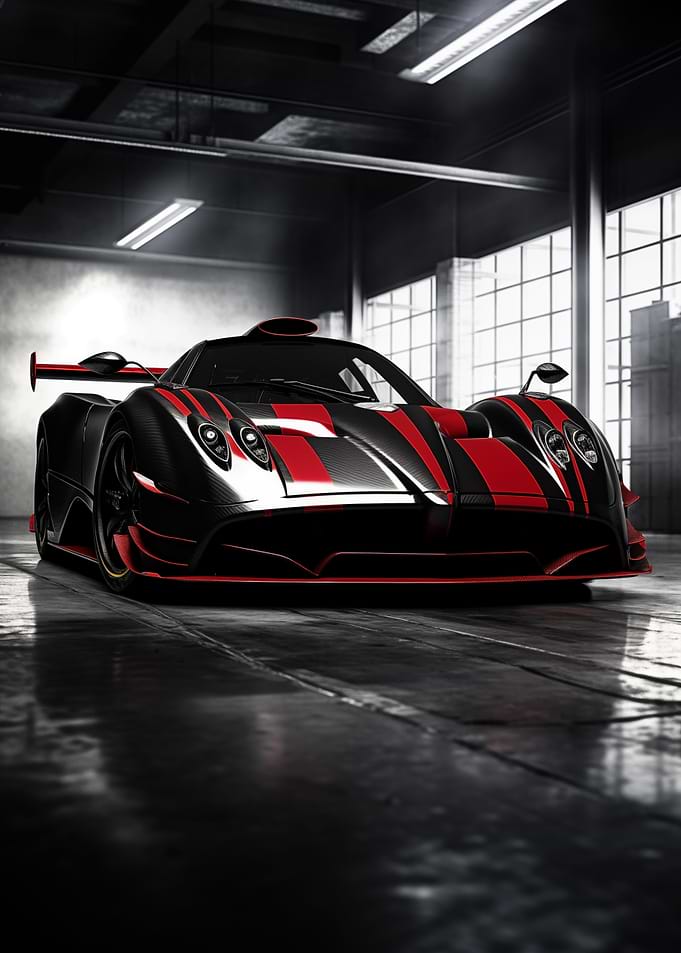 Pagani Zonda supercar art
