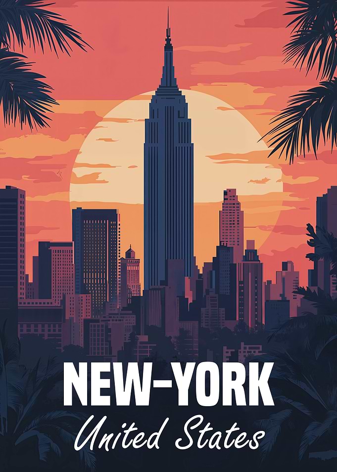 New York City Skyline Poster