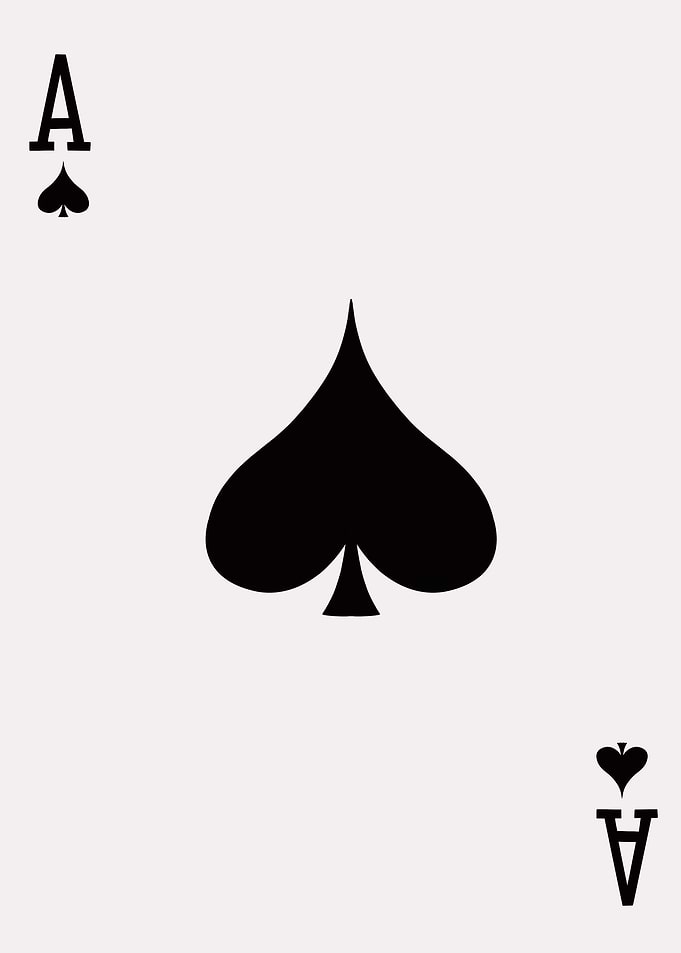 Ace of Spades Card