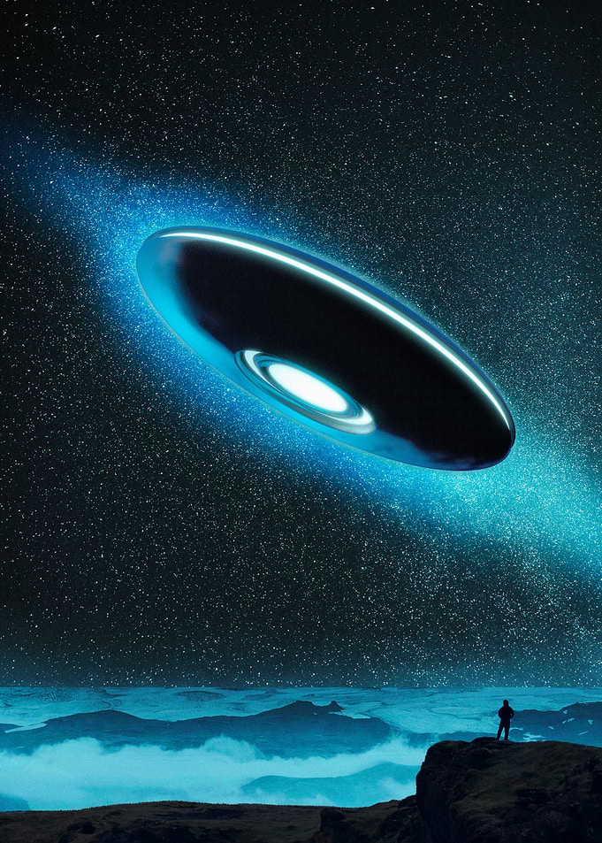 UFO Over Beach
