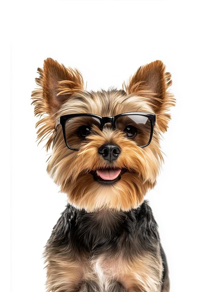 Cool Yorkshire Terrier in Sunglasses