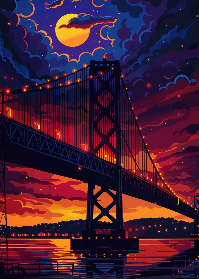 Golden Gate Bridge Night
