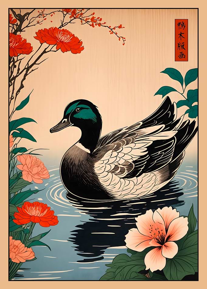 Duck Japanese Art