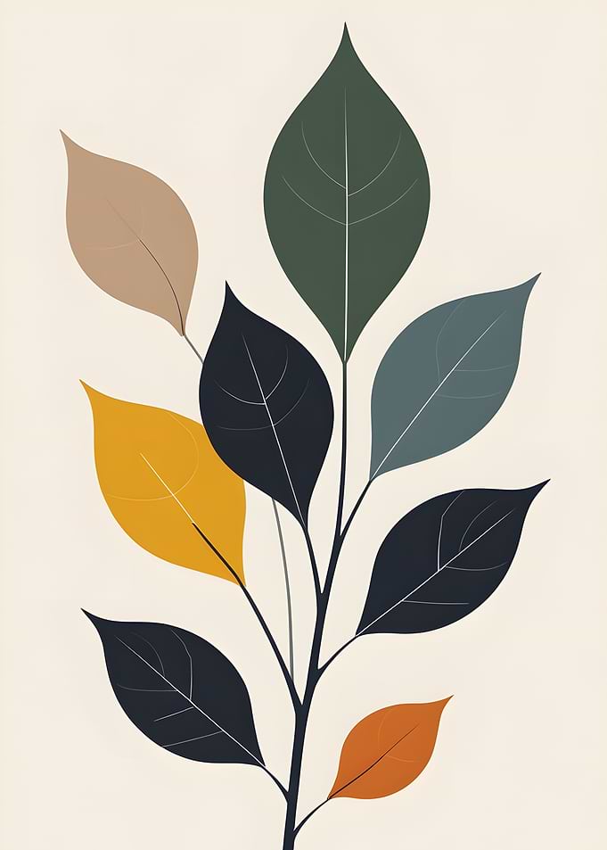 Abstract Leaf Branch