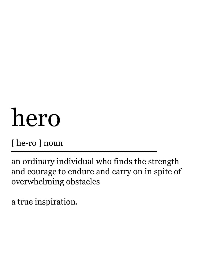 Hero Definition Print
