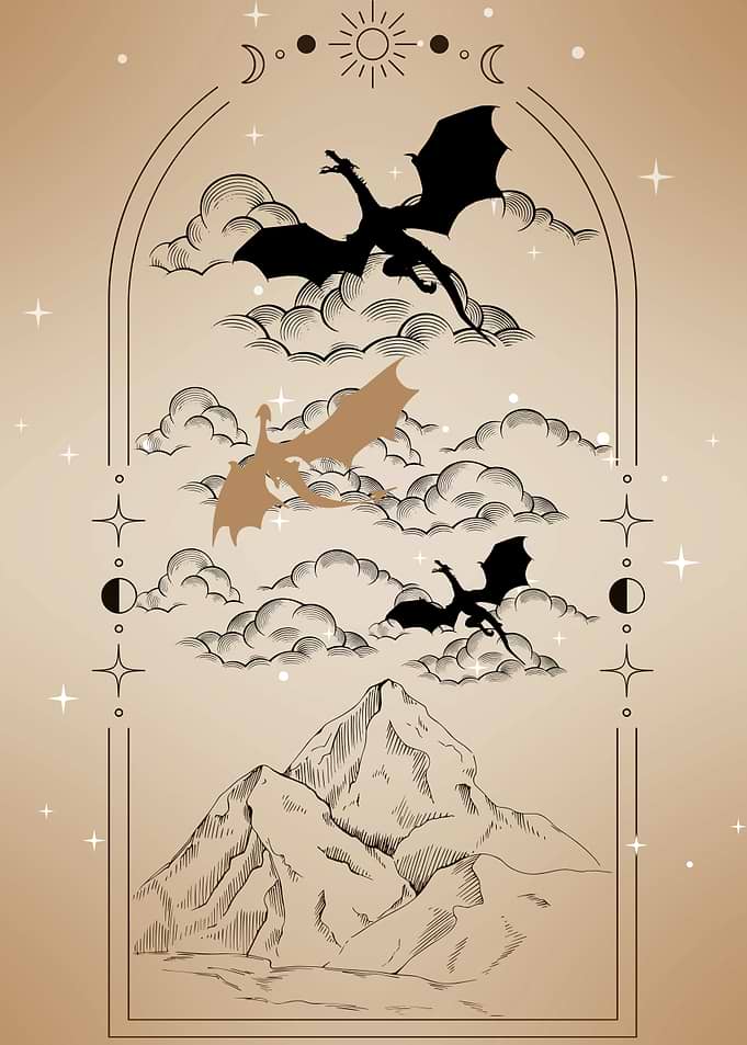 Fourth Wing inspired Dragons