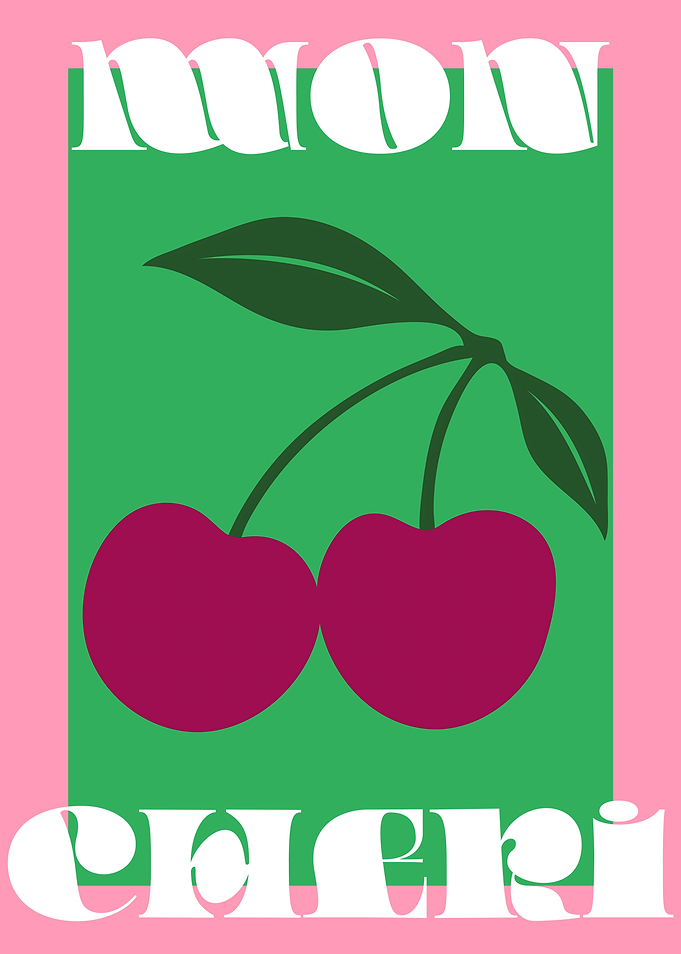 Cherries & Monogram