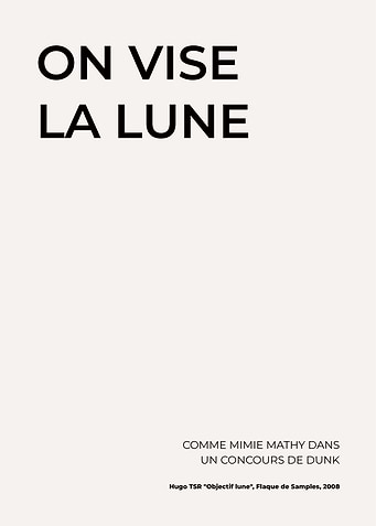 On Vise La Lune Poster
