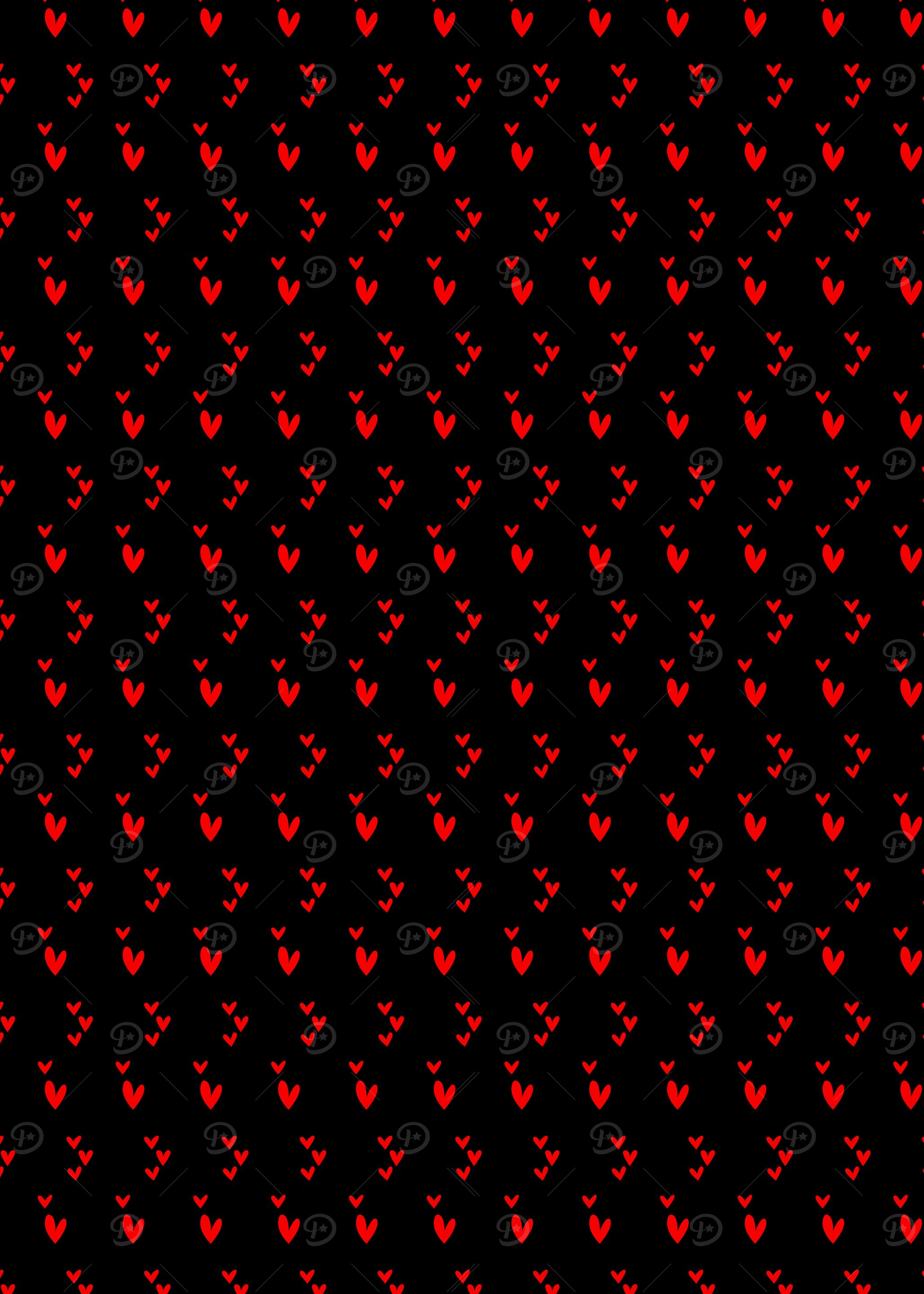Red Hearts Pattern