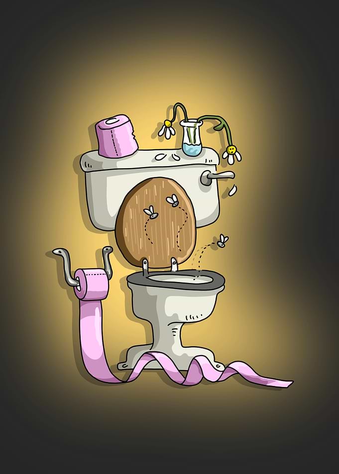 Dark Toilet Trouble