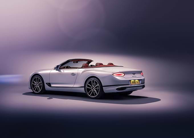 Silver Bentley Continental GT Convertible