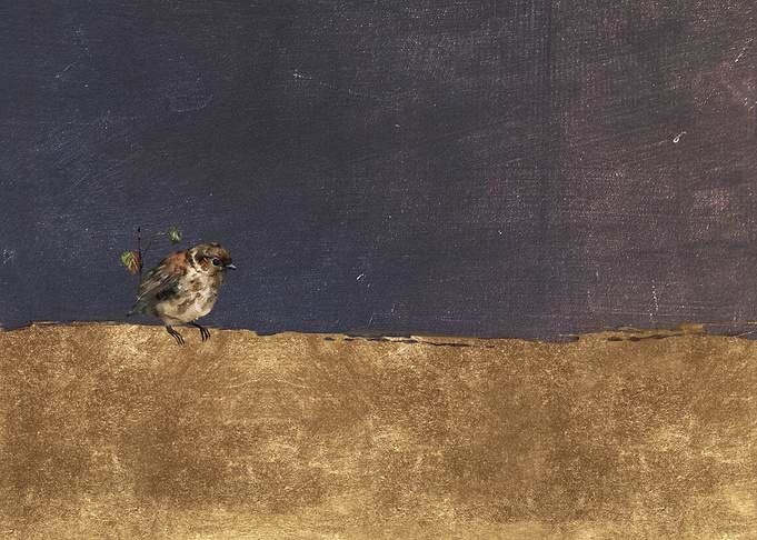 Little Bird on Gold