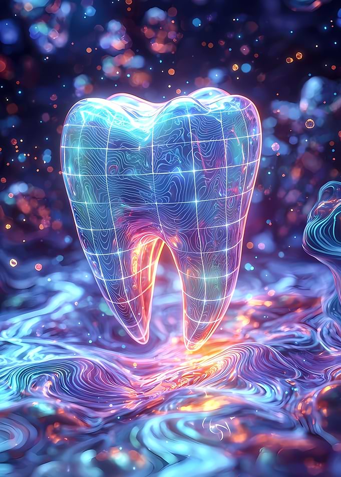 Holographic Tooth Glow