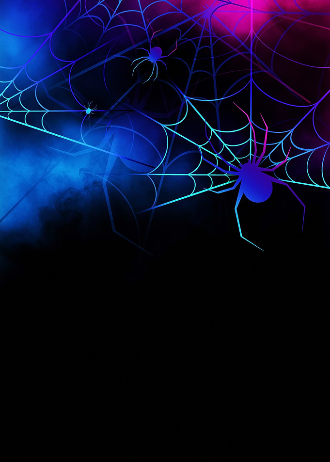 Neon Spider Web