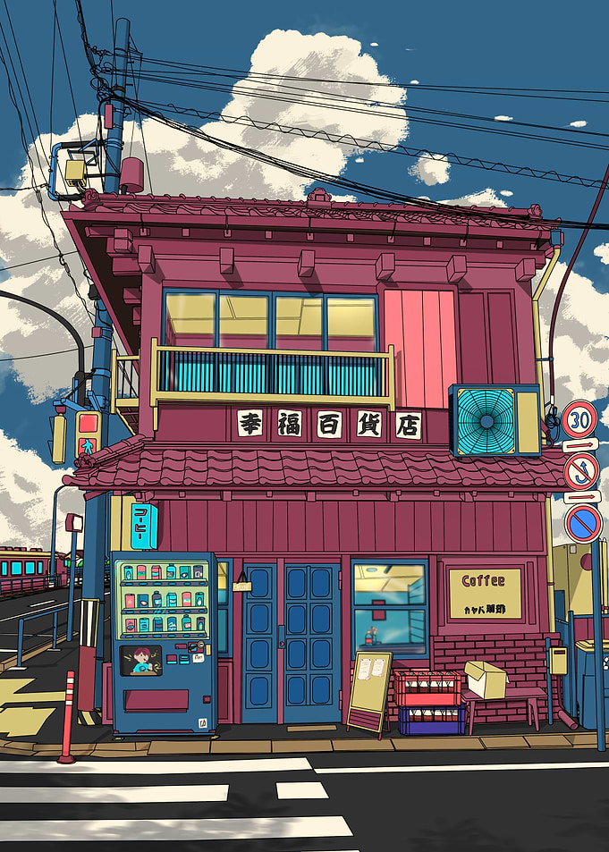 Japanese Street Scene