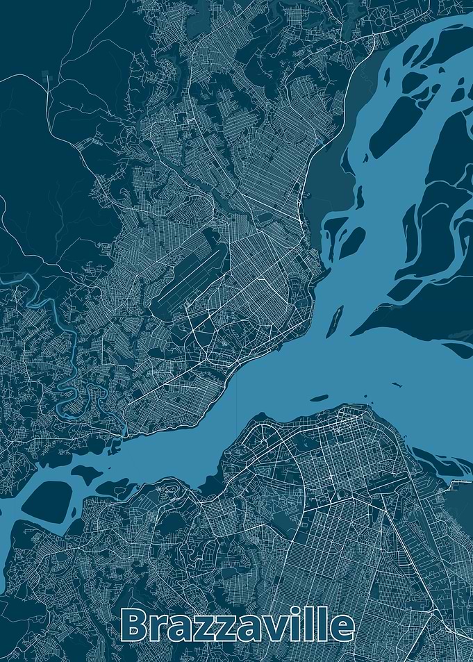 Brazzaville City Map
