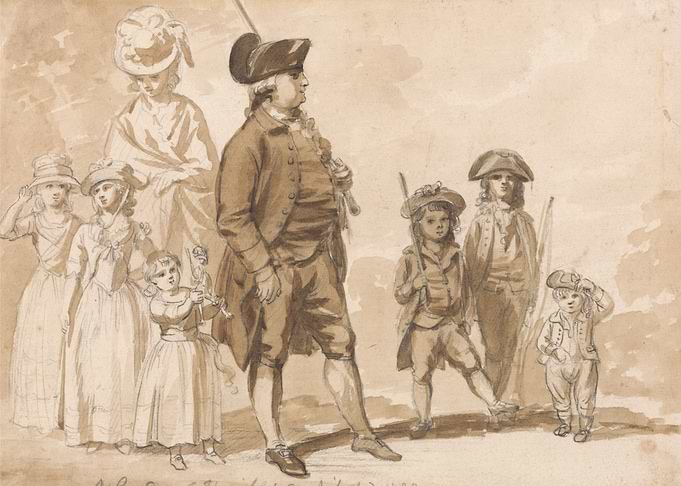 Family Portrait in 18th Century