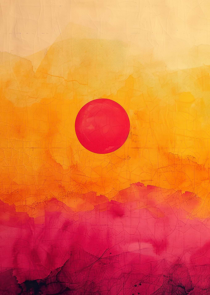 Red Circle Sunset