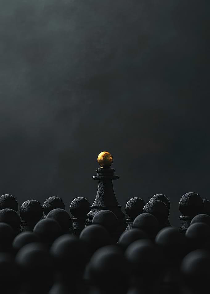 Gold Chess Piece