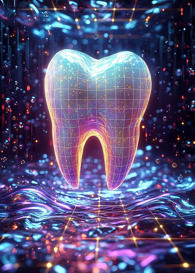 Neon Tooth Grid