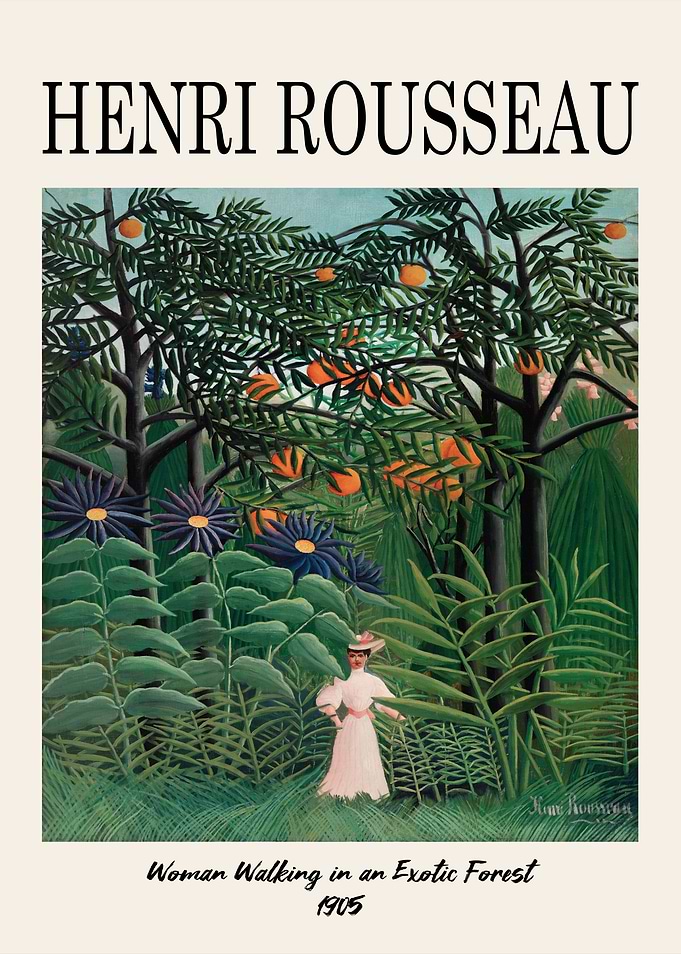 Henri Rousseau's Jungle Scene