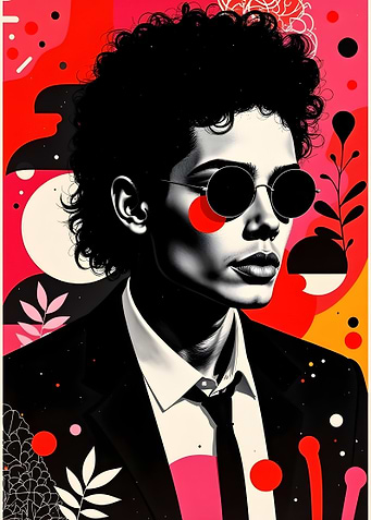 Stylish and Pop Art Portrait