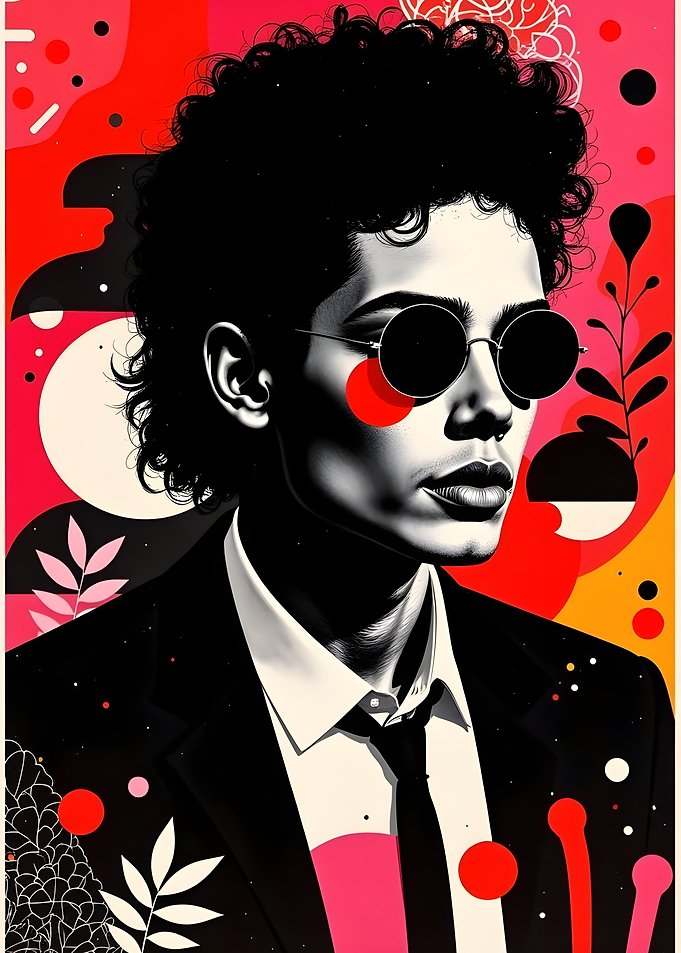 Stylish and Pop Art Portrait