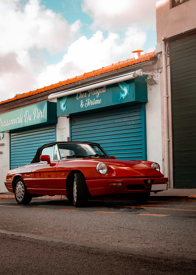 Red Alfa Romeo spider