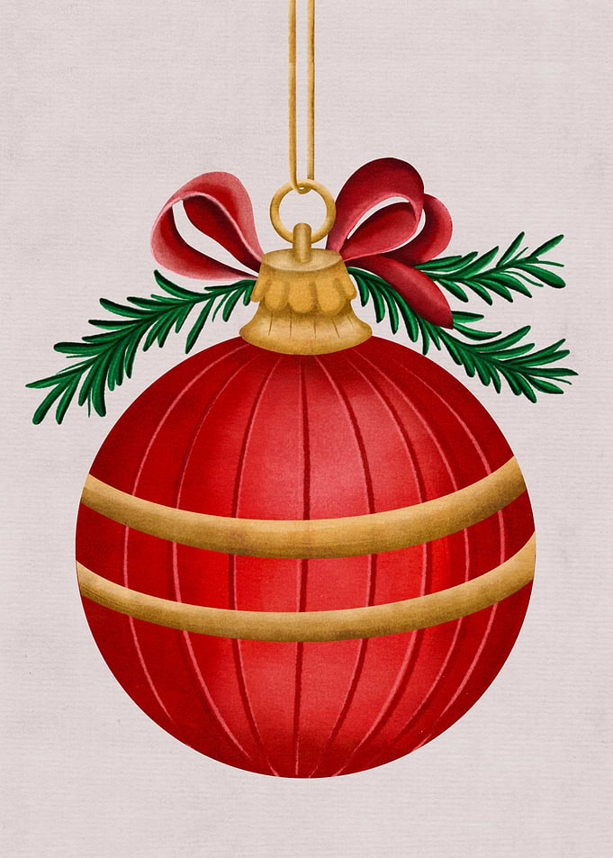Red Christmas Ornament