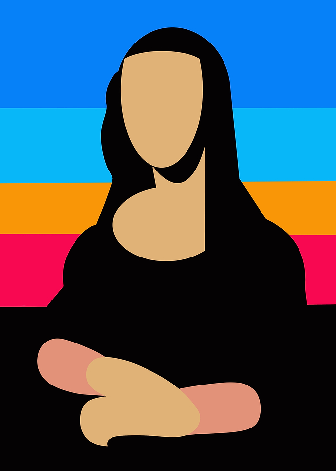 Mona Lisa Minimalist Art