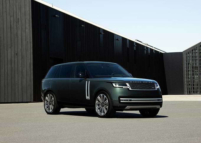 Dark Green Range Rover
