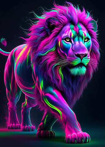 Neon Lion