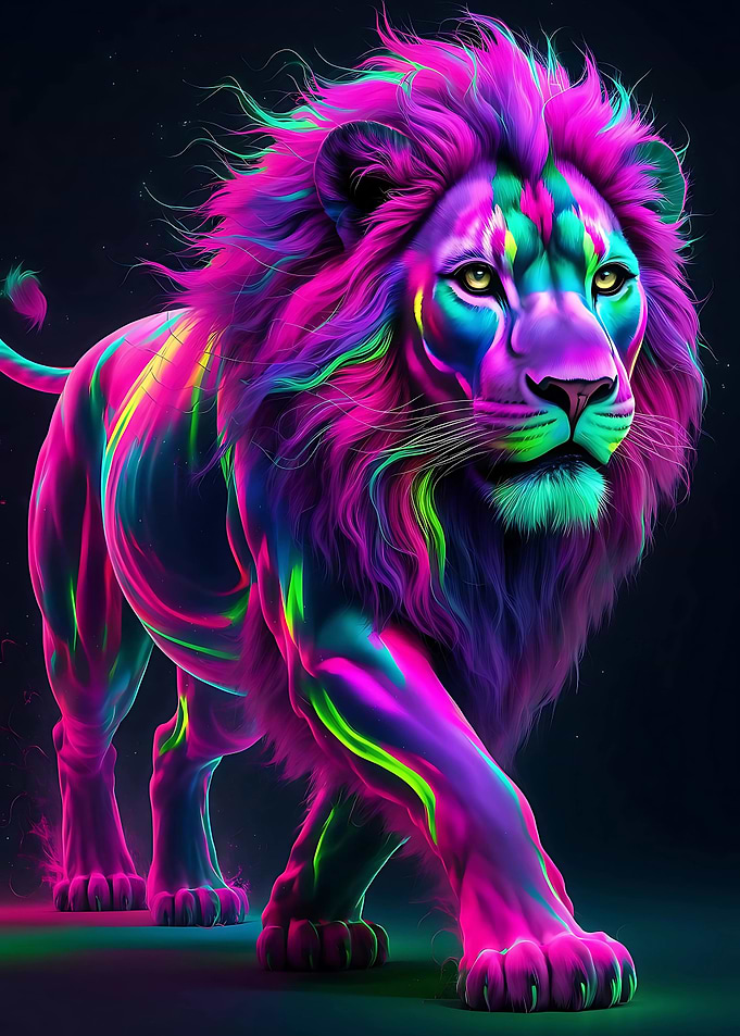 Neon Lion