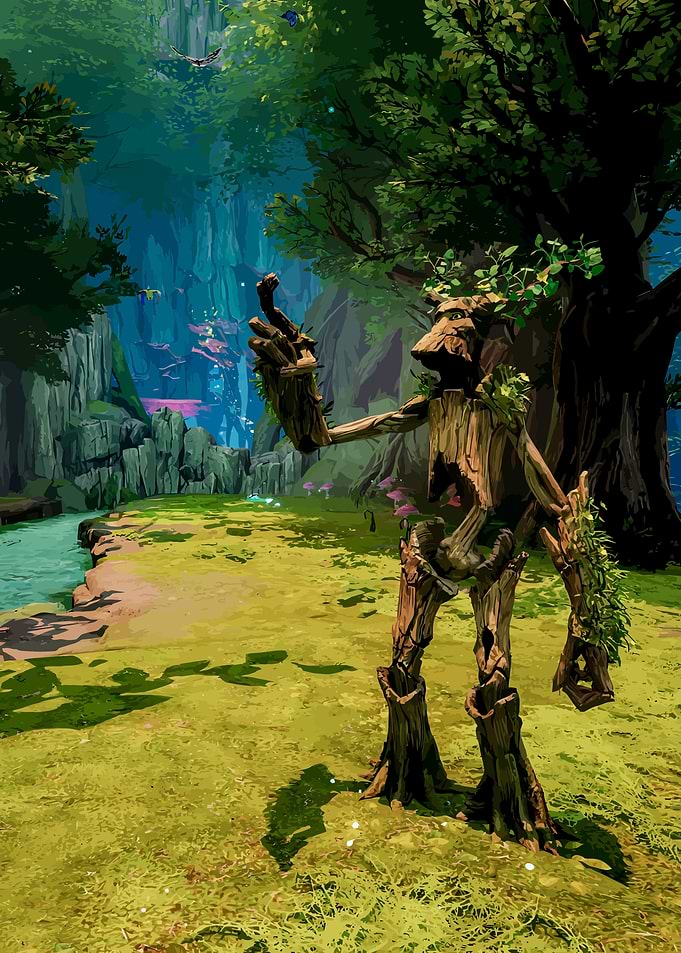 Tree Guardian in Forest
