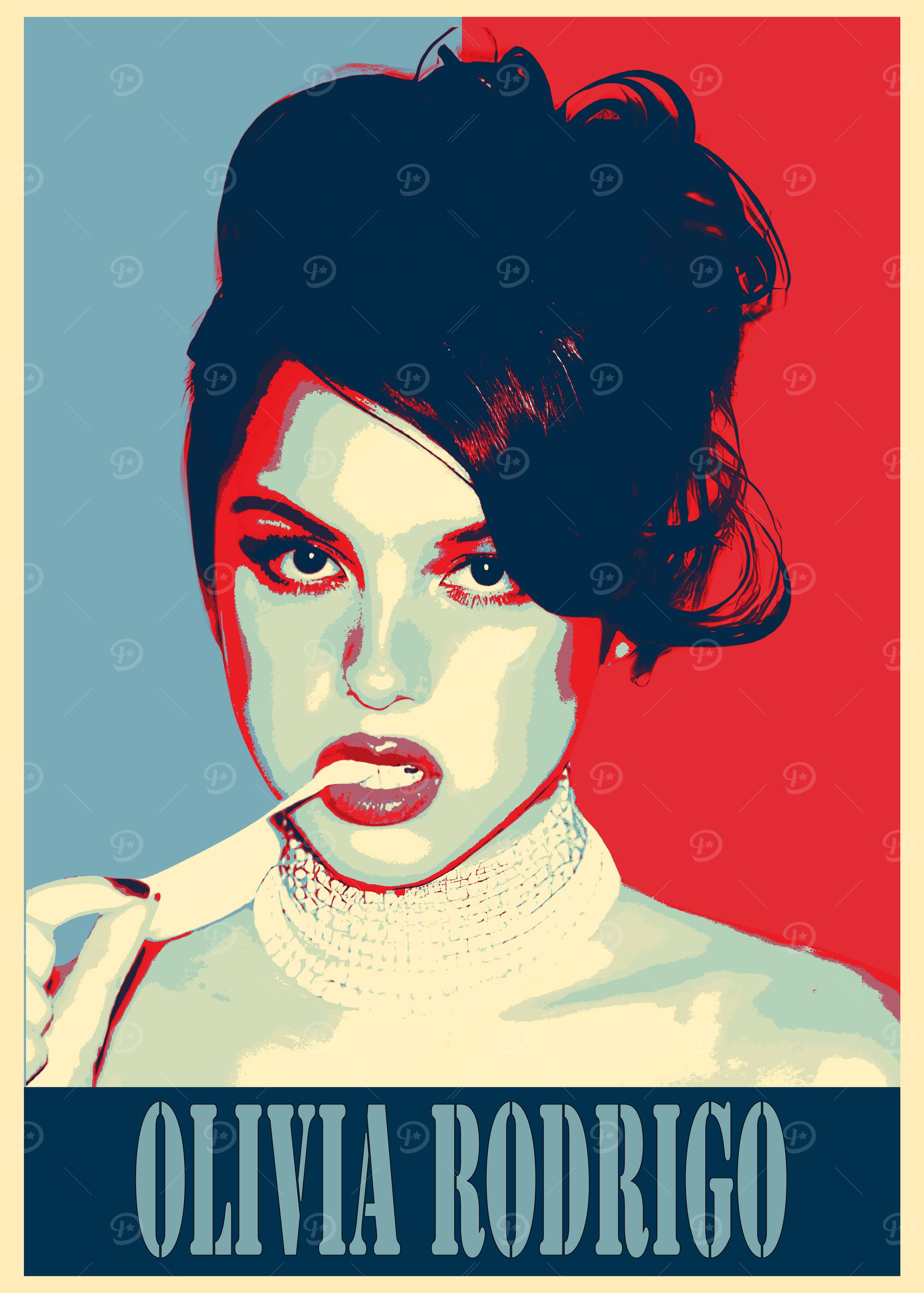 Olivia Rodrigo Pop Art Poster