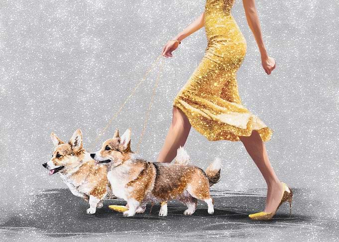 Glamorous Dog Walker