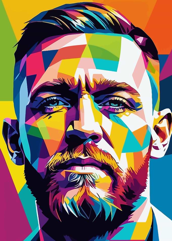 Connor McGregor in Pop Art Style